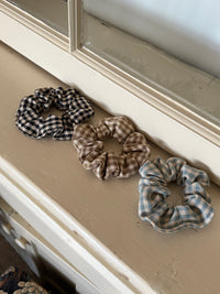 Gingham Scrunchies - Set of 3