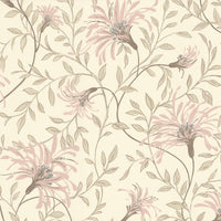 Fairhaven Pink Floral Wallpaper